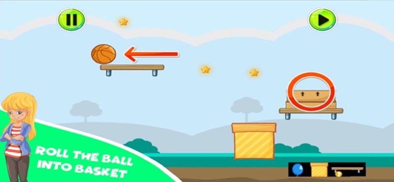 Roll In The Basket : Puzzle 2d screenshot