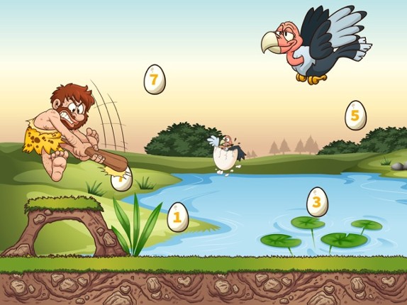 Caveman Kids Math 1 screenshot