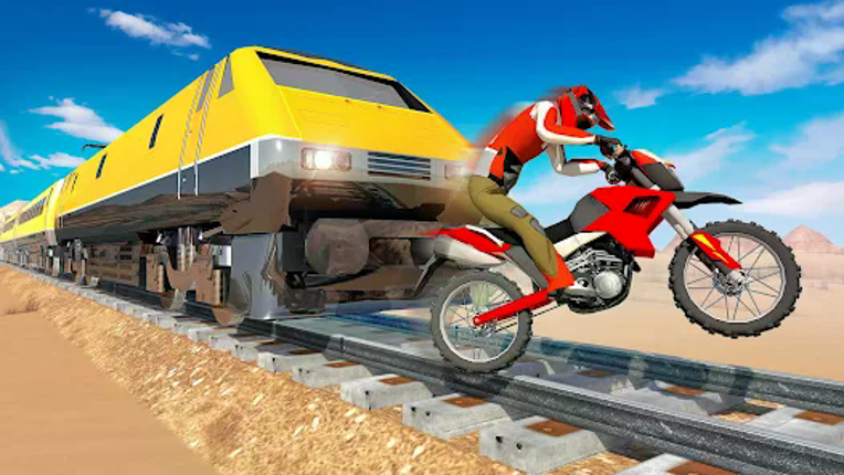 Bike vs Train Racing 3D screenshot