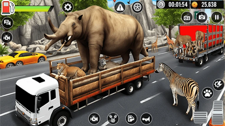 Truck Driving Animal Transport screenshot