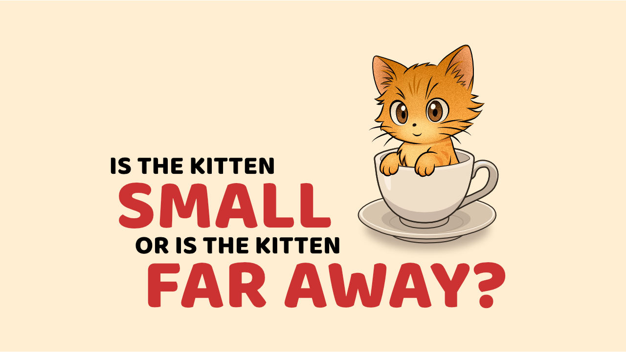 Games like Is the kitten SMALL or is the kitten FAR AWAY?