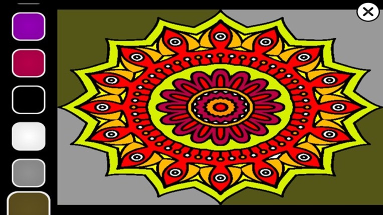 Mandala Coloring book Apps for Adults screenshot