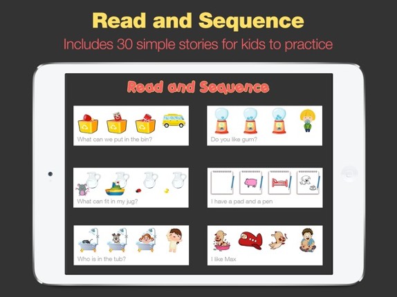 Read and Sequence - Sequencing Stories for Early Readers screenshot