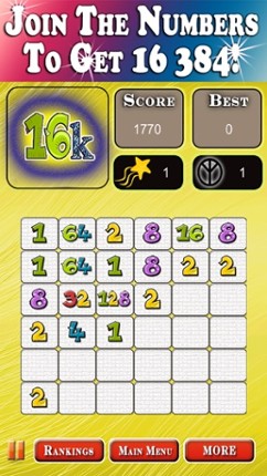 16384 - The Father of 2048, Free Puzzle Game screenshot