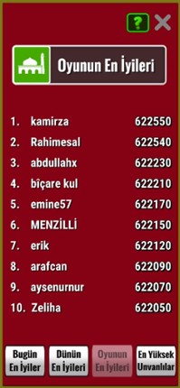 Dini bilgi yarışması screenshot