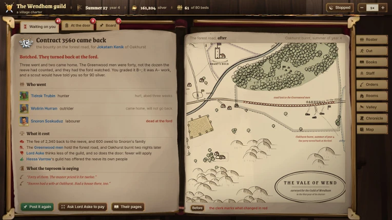 Fantasy Guild Manager screenshot