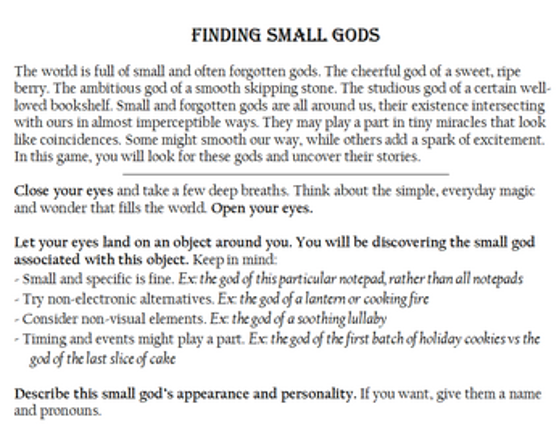 Finding Small Gods Image