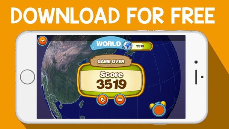 GEO GLOBE QUIZ 3D - Free World City Geography Quizz App screenshot