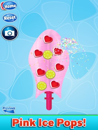 Ice Pop &amp; Cream Maker Salon screenshot