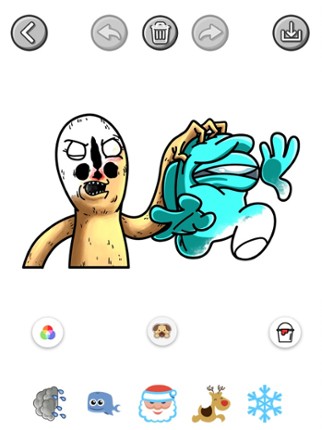 Monsters Paint &amp; Bouncing Ball screenshot