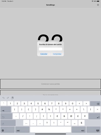 SonoBingo screenshot