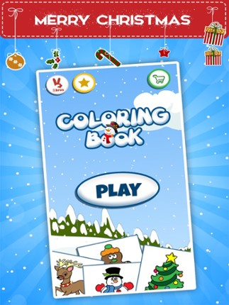Winter coloring book for toddlers: Kids drawing, painting and doodling games for children screenshot