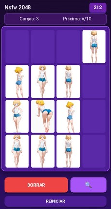 2048 Grow a girl screenshot