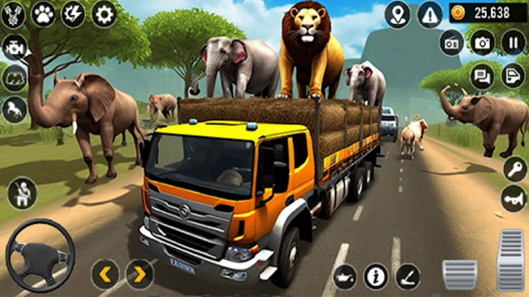Truck Driving Animal Transport screenshot