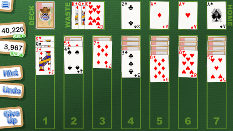 Crystal Klondike Solitaire screenshot