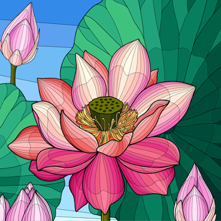 Senior Coloring by Number Image