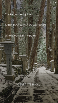 Haunted Haiku Generator screenshot