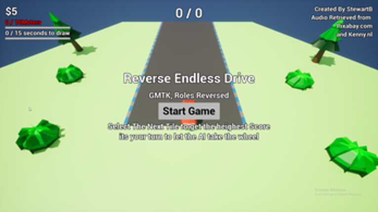 Reverse Endless Drive screenshot