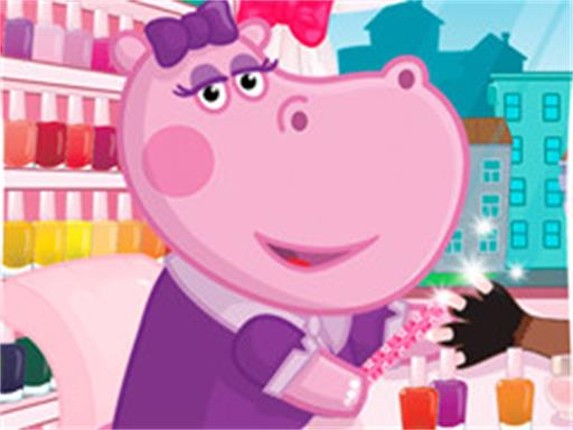 Hippo Manicure Salon Game Game Cover