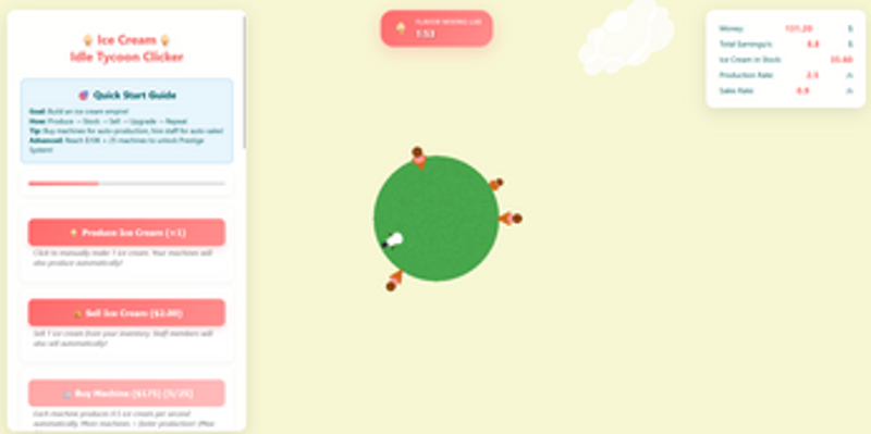 Ice Cream Idle Tycoon Clicker screenshot