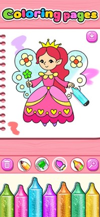 Princess Coloring Drawing Book screenshot