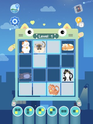 Sleeping Cat-Block Puzzle Game Image