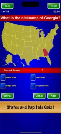 States and Capitals Quiz ! Image