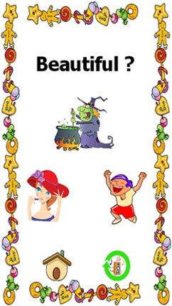 Adjectives games for kindergarden and 1st grade reading Image