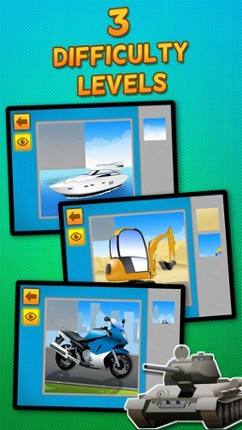 Kids &amp; Play Cars, Trucks, Emergency &amp; Construction Vehicles Puzzles – Free screenshot