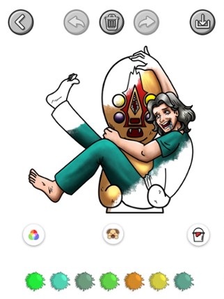 Monsters Paint &amp; Bouncing Ball screenshot