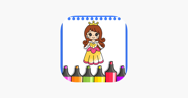 Princess Coloring Drawing Book Image