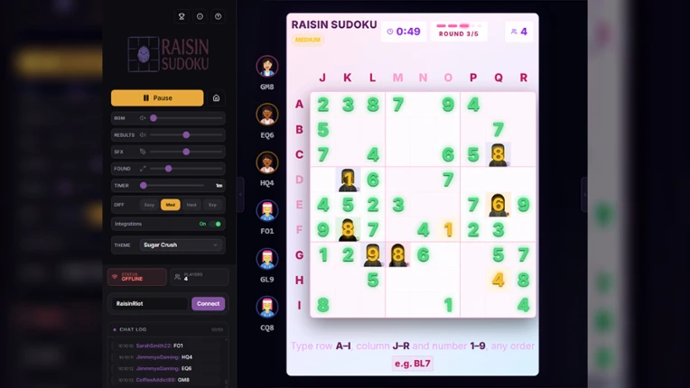 Raisin Sudoku Image