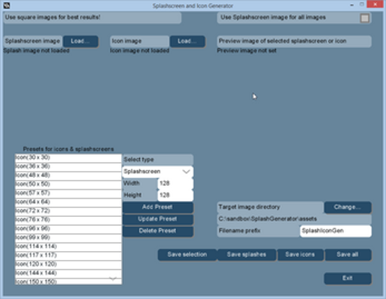 Splashscreen and Icon Generator Image