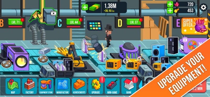 Tap Tap Factory: idle tycoon screenshot