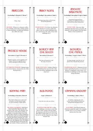 The Wyrd Abacus: Stage Cards - Print & Play Image