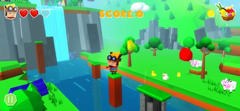 Tiny Jumper Justin: Fruit Rush screenshot