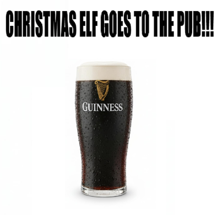 Christmas Elf Goes To The Pub Image