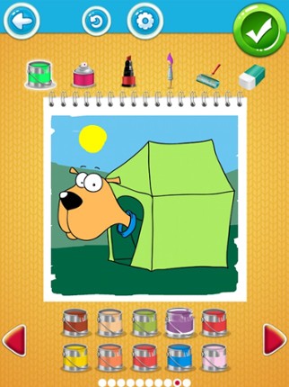 Cute Dog Coloring Book Pages Image