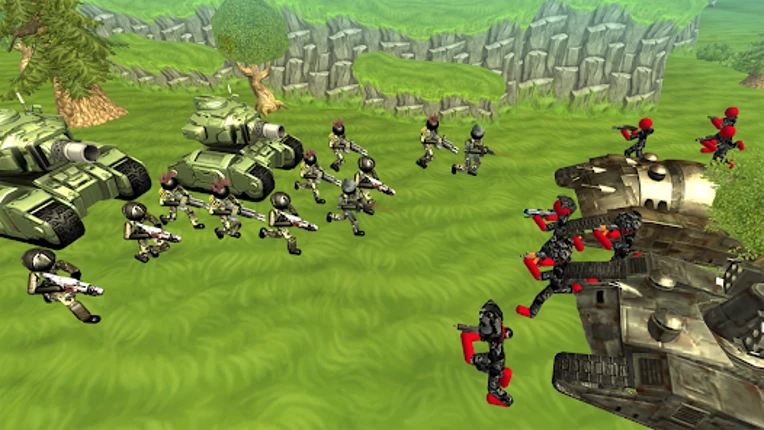 Stickman Tank Battle Simulator Image