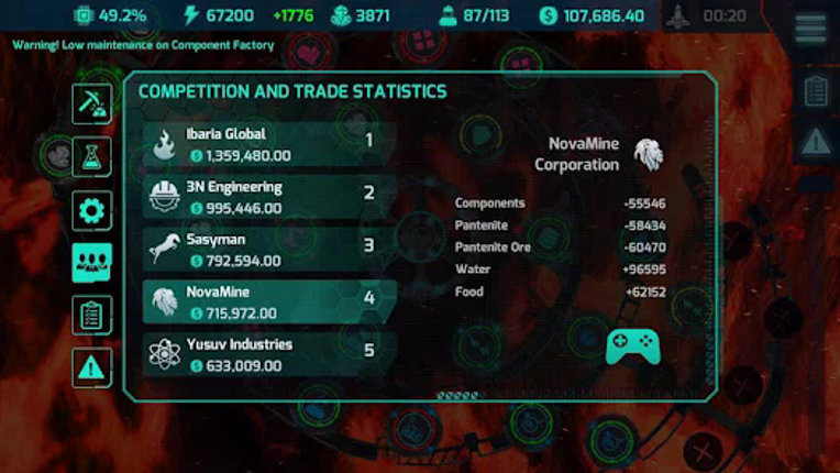 Pantenite Space Mining screenshot