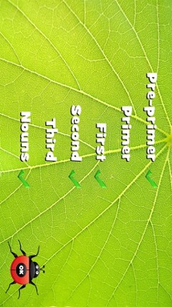 Ladybug Dolch Sight Words screenshot