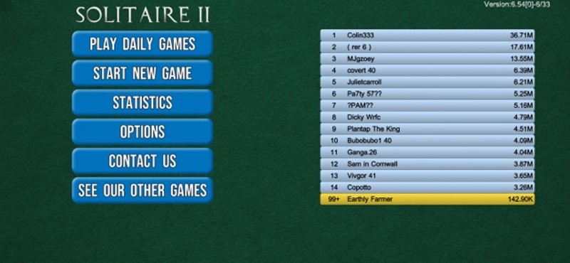 Solitaire Pro II screenshot