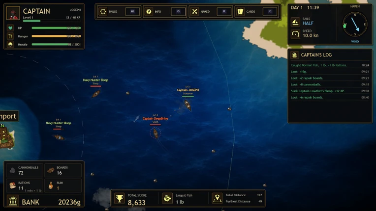 Wind and Cannon screenshot