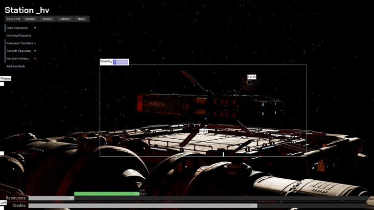 Delos: Space Traffic Control screenshot