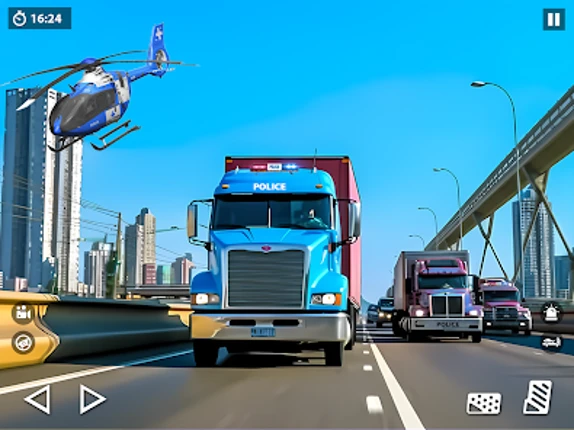 US Police Car Transporter Game Image