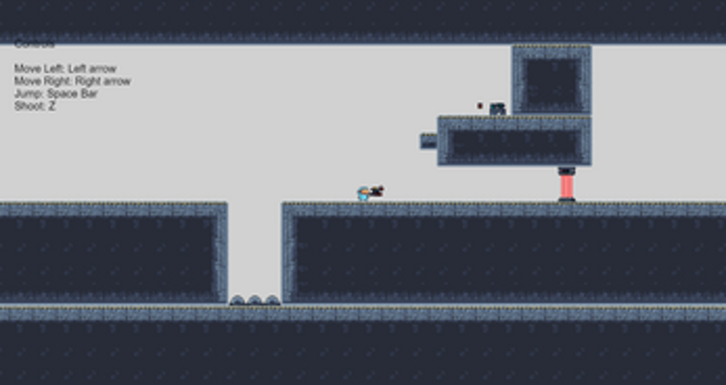 The epic adventure of virtual guy and droid 2  in the voice prompt prototype game Image