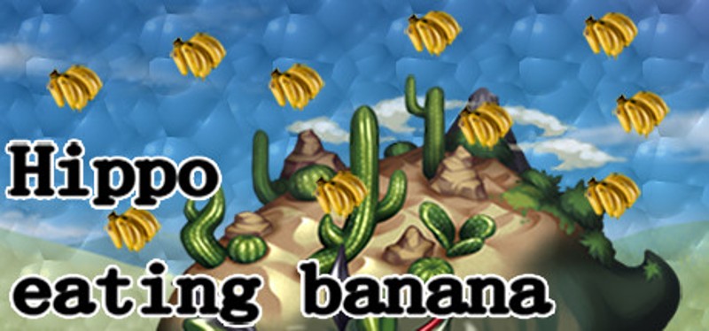 Hippo eating banana Image