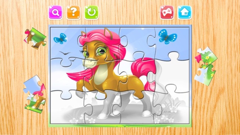 Horse Puzzle Games Free - Pony Jigsaw Puzzles for Kids and Toddler - Preschool Learning Games screenshot