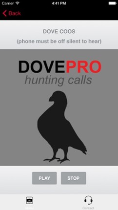 REAL Dove Calls and Dove Sounds for Bird Hunting! - BLUETOOTH COMPATIBLE screenshot