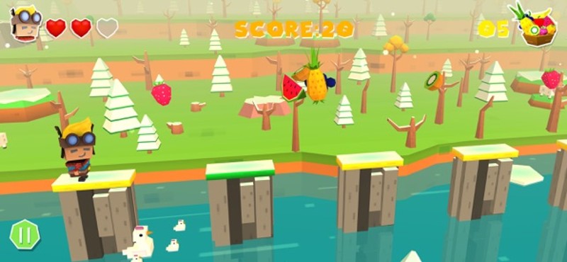 Tiny Jumper Justin: Fruit Rush screenshot